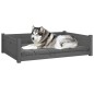 vidaXL Hundebett Grau 105,5x75,5x28 cm Massivholz Kiefer vidaXL Hundebett Grau 105,5x75,5x28 cm Massivholz Kiefer
