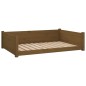 vidaXL Hundebett Honigbraun 105,5x75,5x28 cm Massivholz Kiefer vidaXL Hundebett Honigbraun 105,5x75,5x28 cm Massivholz Kiefer