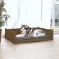 vidaXL Hundebett Honigbraun 105,5x75,5x28 cm Massivholz Kiefer vidaXL Hundebett Honigbraun 105,5x75,5x28 cm Massivholz Kiefer