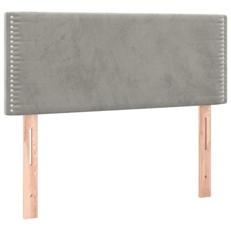 vidaXL Kopfteil Hellgrau 90x5x78/88 cm Samt