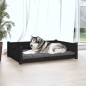 vidaXL Hundebett Schwarz 105,5x75,5x28 cm Massivholz Kiefer vidaXL Hundebett Schwarz 105,5x75,5x28 cm Massivholz Kiefer
