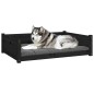 vidaXL Hundebett Schwarz 105,5x75,5x28 cm Massivholz Kiefer vidaXL Hundebett Schwarz 105,5x75,5x28 cm Massivholz Kiefer