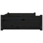 vidaXL Hundebett Schwarz 105,5x75,5x28 cm Massivholz Kiefer vidaXL Hundebett Schwarz 105,5x75,5x28 cm Massivholz Kiefer