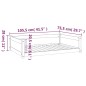 vidaXL Hundebett Schwarz 105,5x75,5x28 cm Massivholz Kiefer vidaXL Hundebett Schwarz 105,5x75,5x28 cm Massivholz Kiefer