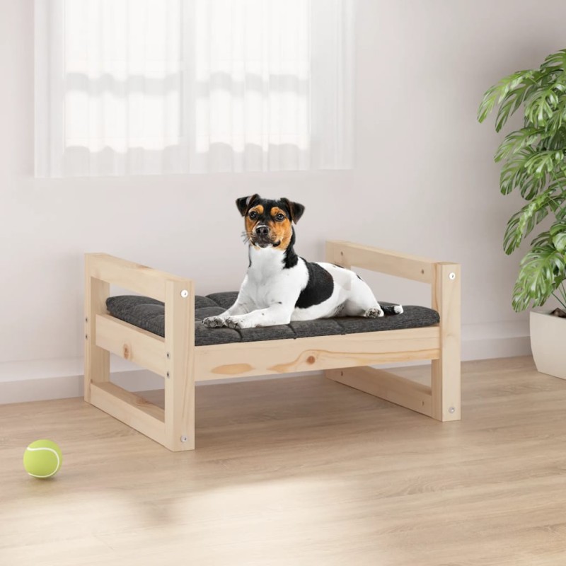 vidaXL Hundebett 55,5x45,5x28 cm Massivholz Kiefer vidaXL Hundebett 55,5x45,5x28 cm Massivholz Kiefer