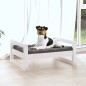 vidaXL Hundebett Weiß 55,5x45,5x28 cm Massivholz Kiefer vidaXL Hundebett Weiß 55,5x45,5x28 cm Massivholz Kiefer