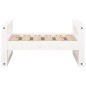 vidaXL Hundebett Weiß 55,5x45,5x28 cm Massivholz Kiefer vidaXL Hundebett Weiß 55,5x45,5x28 cm Massivholz Kiefer