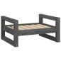 vidaXL Hundebett Grau 55,5x45,5x28 cm Massivholz Kiefer vidaXL Hundebett Grau 55,5x45,5x28 cm Massivholz Kiefer