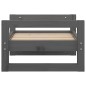 vidaXL Hundebett Grau 55,5x45,5x28 cm Massivholz Kiefer vidaXL Hundebett Grau 55,5x45,5x28 cm Massivholz Kiefer