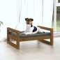 vidaXL Hundebett Honigbraun 55,5x45,5x28 cm Massivholz Kiefer vidaXL Hundebett Honigbraun 55,5x45,5x28 cm Massivholz Kiefer