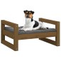 vidaXL Hundebett Honigbraun 55,5x45,5x28 cm Massivholz Kiefer vidaXL Hundebett Honigbraun 55,5x45,5x28 cm Massivholz Kiefer