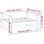 vidaXL Hundebett Honigbraun 55,5x45,5x28 cm Massivholz Kiefer vidaXL Hundebett Honigbraun 55,5x45,5x28 cm Massivholz Kiefer