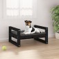 vidaXL Hundebett Schwarz 55,5x45,5x28 cm Massivholz Kiefer vidaXL Hundebett Schwarz 55,5x45,5x28 cm Massivholz Kiefer