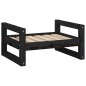 vidaXL Hundebett Schwarz 55,5x45,5x28 cm Massivholz Kiefer vidaXL Hundebett Schwarz 55,5x45,5x28 cm Massivholz Kiefer