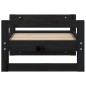 vidaXL Hundebett Schwarz 55,5x45,5x28 cm Massivholz Kiefer vidaXL Hundebett Schwarz 55,5x45,5x28 cm Massivholz Kiefer