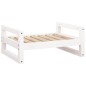 vidaXL Hundebett Weiß 65,5x50,5x28 cm Massivholz Kiefer vidaXL Hundebett Weiß 65,5x50,5x28 cm Massivholz Kiefer