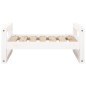 vidaXL Hundebett Weiß 65,5x50,5x28 cm Massivholz Kiefer vidaXL Hundebett Weiß 65,5x50,5x28 cm Massivholz Kiefer