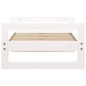 vidaXL Hundebett Weiß 65,5x50,5x28 cm Massivholz Kiefer vidaXL Hundebett Weiß 65,5x50,5x28 cm Massivholz Kiefer