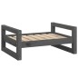 vidaXL Hundebett Grau 65,5x50,5x28 cm Massivholz Kiefer vidaXL Hundebett Grau 65,5x50,5x28 cm Massivholz Kiefer