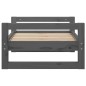vidaXL Hundebett Grau 65,5x50,5x28 cm Massivholz Kiefer vidaXL Hundebett Grau 65,5x50,5x28 cm Massivholz Kiefer