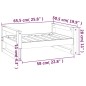 vidaXL Hundebett Grau 65,5x50,5x28 cm Massivholz Kiefer vidaXL Hundebett Grau 65,5x50,5x28 cm Massivholz Kiefer