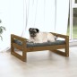 vidaXL Hundebett Honigbraun 65,5x50,5x28 cm Massivholz Kiefer vidaXL Hundebett Honigbraun 65,5x50,5x28 cm Massivholz Kiefer