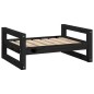 vidaXL Hundebett Schwarz 65,5x50,5x28 cm Massivholz Kiefer vidaXL Hundebett Schwarz 65,5x50,5x28 cm Massivholz Kiefer