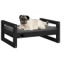 vidaXL Hundebett Schwarz 65,5x50,5x28 cm Massivholz Kiefer vidaXL Hundebett Schwarz 65,5x50,5x28 cm Massivholz Kiefer