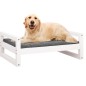 vidaXL Hundebett Weiß 75,5x55,5x28 cm Massivholz Kiefer vidaXL Hundebett Weiß 75,5x55,5x28 cm Massivholz Kiefer