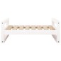 vidaXL Hundebett Weiß 75,5x55,5x28 cm Massivholz Kiefer vidaXL Hundebett Weiß 75,5x55,5x28 cm Massivholz Kiefer