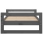 vidaXL Hundebett Grau 75,5x55,5x28 cm Massivholz Kiefer vidaXL Hundebett Grau 75,5x55,5x28 cm Massivholz Kiefer