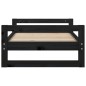 vidaXL Hundebett Schwarz 75,5x55,5x28 cm Massivholz Kiefer vidaXL Hundebett Schwarz 75,5x55,5x28 cm Massivholz Kiefer