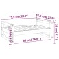 vidaXL Hundebett Schwarz 75,5x55,5x28 cm Massivholz Kiefer vidaXL Hundebett Schwarz 75,5x55,5x28 cm Massivholz Kiefer