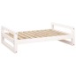 vidaXL Hundebett Weiß 95,5x65,5x28 cm Massivholz Kiefer vidaXL Hundebett Weiß 95,5x65,5x28 cm Massivholz Kiefer