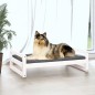 vidaXL Hundebett Weiß 95,5x65,5x28 cm Massivholz Kiefer vidaXL Hundebett Weiß 95,5x65,5x28 cm Massivholz Kiefer