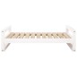 vidaXL Hundebett Weiß 95,5x65,5x28 cm Massivholz Kiefer vidaXL Hundebett Weiß 95,5x65,5x28 cm Massivholz Kiefer