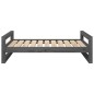 vidaXL Hundebett Grau 95,5x65,5x28 cm Massivholz Kiefer vidaXL Hundebett Grau 95,5x65,5x28 cm Massivholz Kiefer
