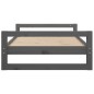 vidaXL Hundebett Grau 95,5x65,5x28 cm Massivholz Kiefer vidaXL Hundebett Grau 95,5x65,5x28 cm Massivholz Kiefer