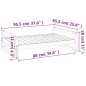 vidaXL Hundebett Honigbraun 95,5x65,5x28 cm Massivholz Kiefer vidaXL Hundebett Honigbraun 95,5x65,5x28 cm Massivholz Kiefer