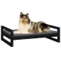 vidaXL Hundebett Schwarz 95,5x65,5x28 cm Massivholz Kiefer vidaXL Hundebett Schwarz 95,5x65,5x28 cm Massivholz Kiefer