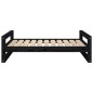 vidaXL Hundebett Schwarz 95,5x65,5x28 cm Massivholz Kiefer vidaXL Hundebett Schwarz 95,5x65,5x28 cm Massivholz Kiefer