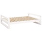 vidaXL Hundebett Weiß 105,5x75,5x28 cm Massivholz Kiefer vidaXL Hundebett Weiß 105,5x75,5x28 cm Massivholz Kiefer