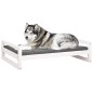 vidaXL Hundebett Weiß 105,5x75,5x28 cm Massivholz Kiefer vidaXL Hundebett Weiß 105,5x75,5x28 cm Massivholz Kiefer
