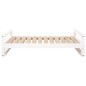 vidaXL Hundebett Weiß 105,5x75,5x28 cm Massivholz Kiefer vidaXL Hundebett Weiß 105,5x75,5x28 cm Massivholz Kiefer