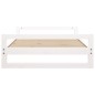 vidaXL Hundebett Weiß 105,5x75,5x28 cm Massivholz Kiefer vidaXL Hundebett Weiß 105,5x75,5x28 cm Massivholz Kiefer