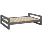 vidaXL Hundebett Grau 105,5x75,5x28 cm Massivholz Kiefer vidaXL Hundebett Grau 105,5x75,5x28 cm Massivholz Kiefer