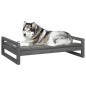 vidaXL Hundebett Grau 105,5x75,5x28 cm Massivholz Kiefer vidaXL Hundebett Grau 105,5x75,5x28 cm Massivholz Kiefer