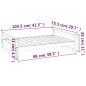 vidaXL Hundebett Grau 105,5x75,5x28 cm Massivholz Kiefer vidaXL Hundebett Grau 105,5x75,5x28 cm Massivholz Kiefer
