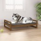 vidaXL Hundebett Honigbraun 105,5x75,5x28 cm Massivholz Kiefer vidaXL Hundebett Honigbraun 105,5x75,5x28 cm Massivholz Kiefer