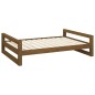 vidaXL Hundebett Honigbraun 105,5x75,5x28 cm Massivholz Kiefer vidaXL Hundebett Honigbraun 105,5x75,5x28 cm Massivholz Kiefer